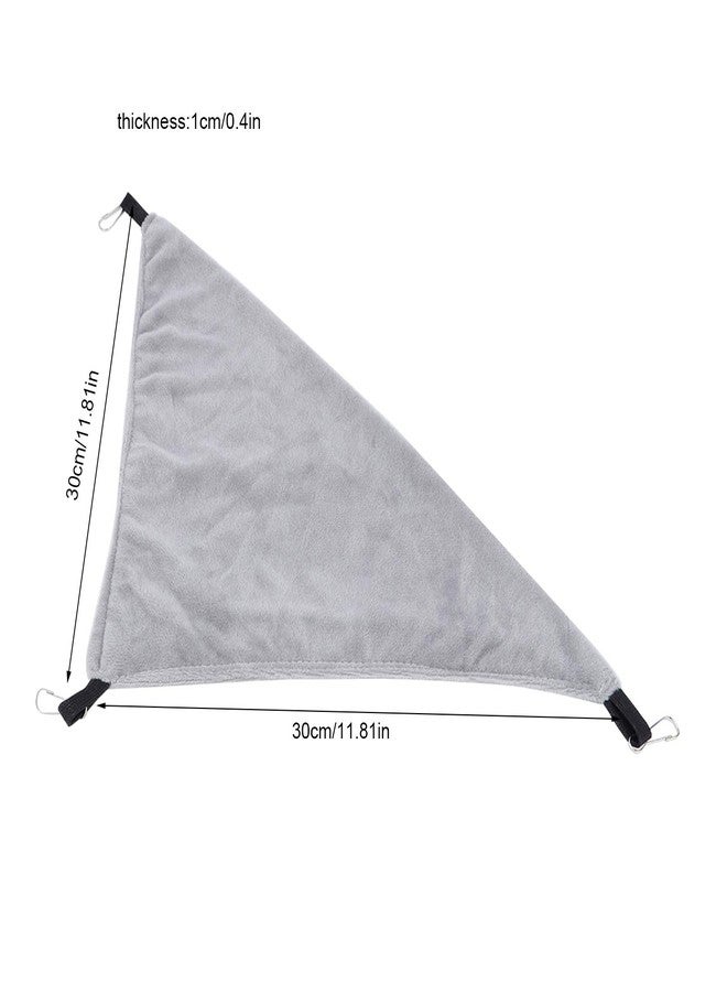 Hffheer Small Animal Hammock Hanging Bed Sleeper Pet Nap Cage Accessories for Parrot Sugar Glider Hamster Ferret Squirrel Guinea Pig (Gray) - Image 2